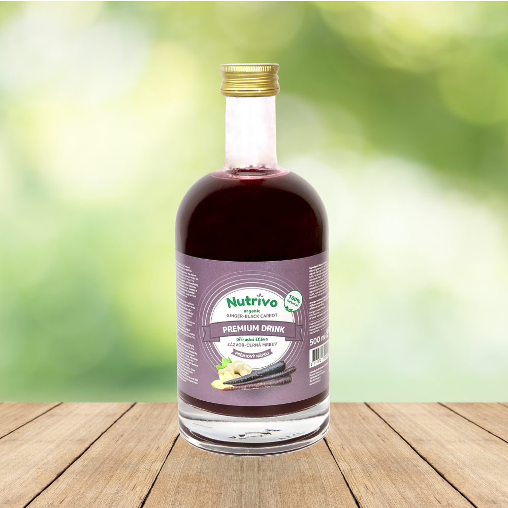 BIO šťáva černá mrkev a zázvor 500 ml