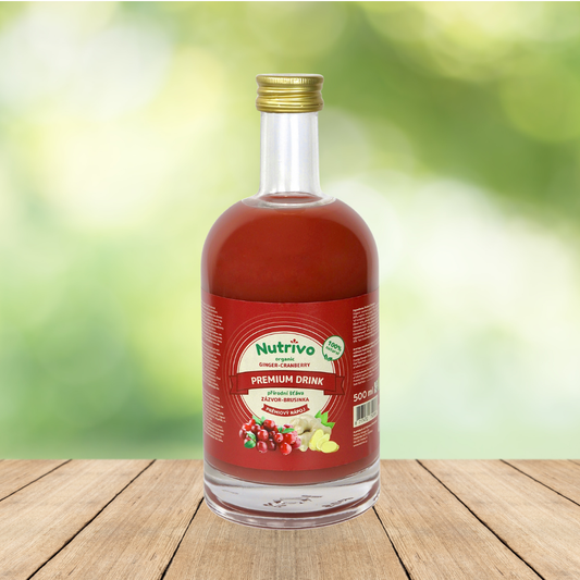 BIO šťáva brusinka a zázvor 500 ml